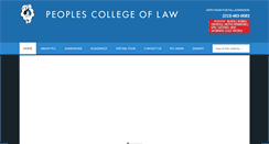 Desktop Screenshot of peoplescollegeoflaw.edu