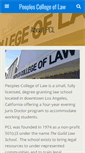 Mobile Screenshot of peoplescollegeoflaw.edu